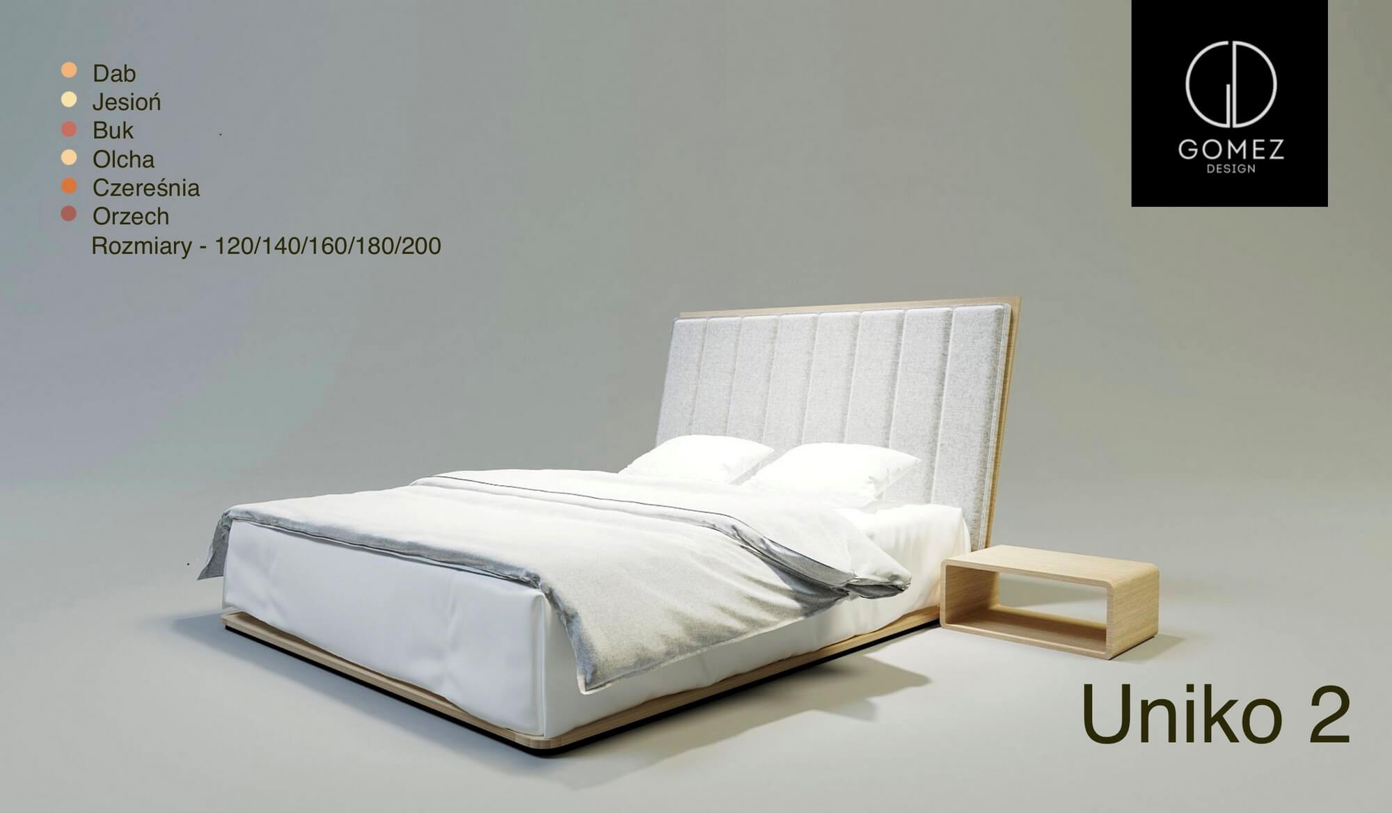 Łóżko drewniane Uniko 2