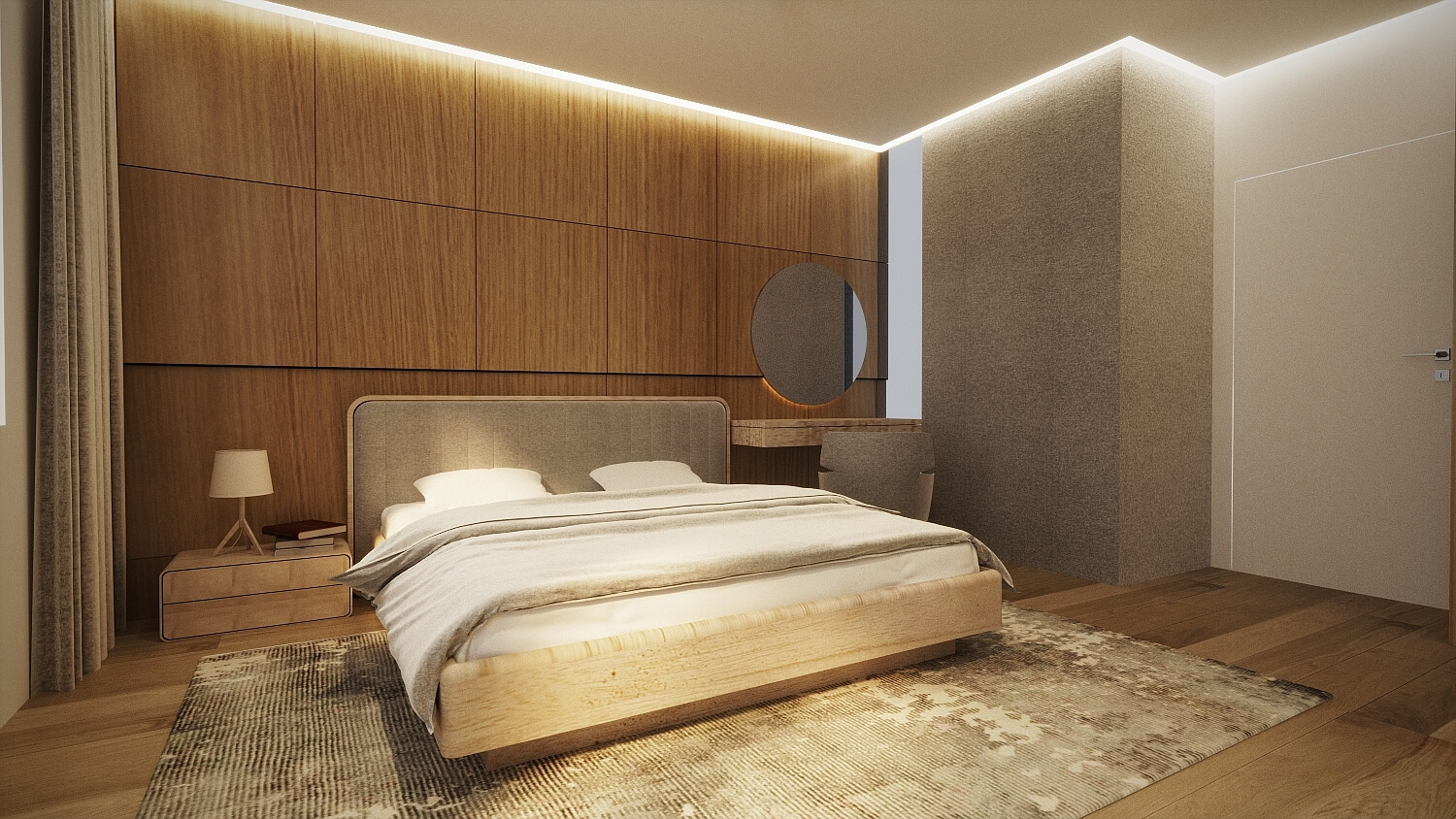 Łóżko drewniane Sense 1